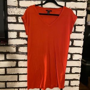 Orange Flowy Dress